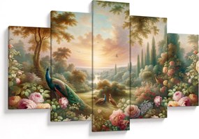 Kép - Pávák a kertben (150x105 cm)
