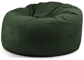 Zöld kordbársony babzsákfotel Om 135 – SLOWDOWN