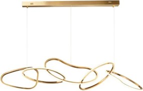 MORETTI MO8329 FLOW Arany SZĂnƱ FĂŒggesztĂ©k LED 60W 4000lm 4000K IP20