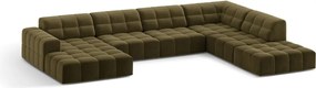 Jennifer U alakú kanapé, 7 személyes, jobbos