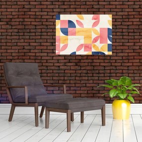 Kép - Absztrakció retro mintákkal (70x50 cm)