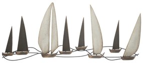 Fém fali dekoráció 119x51 cm Regata – Mauro Ferretti