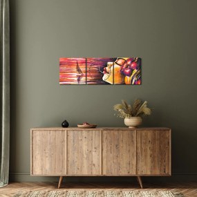 Kép - Nyári emlékek (órával) (90x30 cm)