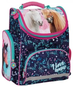 Gyermek hátizsák ERGONOM - Pink horses