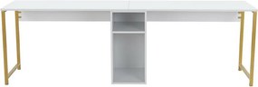 Twin White and Gold íróasztal