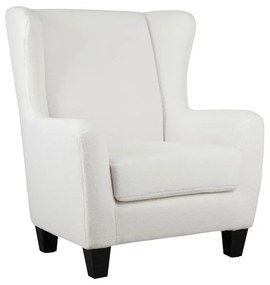 Fehér bársony füles fotel Zhili - Støraa
