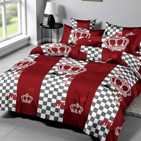 Ágynemű CROWN BURGUNDY 7 részes 140X200 cm