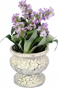 Művirág kompozíció kerámia kaspóban 15cm Lila Levendula