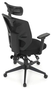 Fekete Irodai Szék, Aszinkron Mechanikával. KA-Q8250 BK