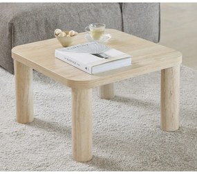 Bézs dohányzóasztal márvány dekorral 60x60 cm Solano – Actona