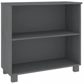 HAMAR sötétszürke tömör fenyőfa tálalószekrény 85 x 35 x 80 cm