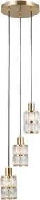 ITALUX PND-40668-3-HBR - Kábeles függeszték ALMA 3xE27/40W/230V arany