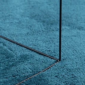 OVIEDO türkiz rövid szálú szőnyeg Ø 160 cm