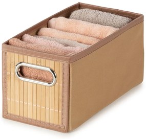 Natúr színű bambusz tárolódoboz 15x31x15 cm – Compactor