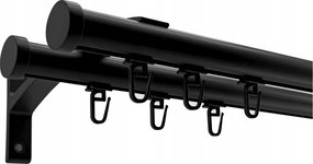 Sínkarnis Alumínium 20+20 Fekete 180cm Luna biztosítótű