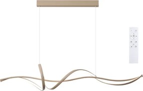Brilagi - dimmelhető LED, kábellel függesztett csillár SIGNATURE LED/55W/230V 120x23 cm bézs + távirányító