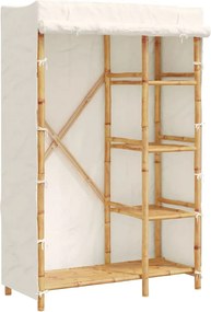 vidaXL bambusz ruhásszekrény 110 x 45 x 170 cm