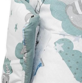 Kétoldalas gyerek pólya New Baby Sárkány 80x80 cm