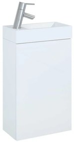 AREZZO design MINI 40 1 ajtós fehér (Fürdőszoba alsószekrény + mosdó)