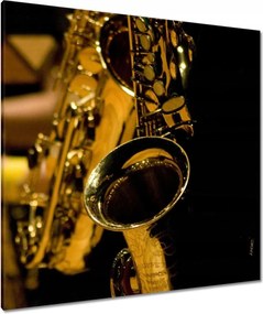 Vászonkép 90x90 Szaxofon