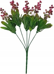 Golyós csokor 31 cm sötét rózsaszín