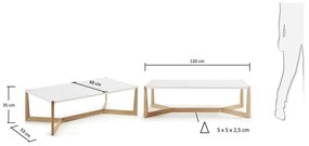 Duplex dohányzóasztal - Kave Home
