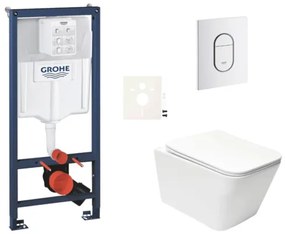 Függesztett WC szett világos falakhoz / falra szerelhető Swiss Aqua Technologies Infinitio SIKOGRSIN12ASH0