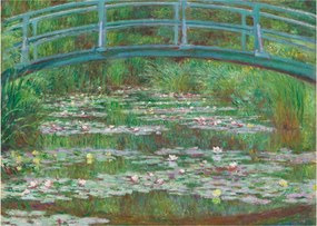 Üveg kép - Claude Monet, The Japanese Footbridge, reprodukciók (70x50 cm)