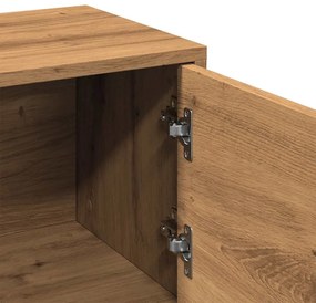 kézműves tölgy színű szerelt fa TV-szekrény 102x30x37,5 cm