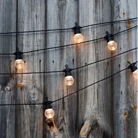 LED Kültéri lánc STRING 5m 10xLED/0,4W/24/230V 3000K IP44