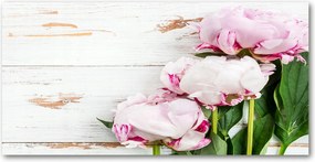 Fotótapéta falra edzett üveg Bazsarózsa 140x70