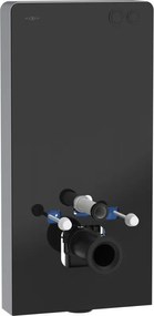 Mexen Tex Air G pneumatikus, falon kívüli WC-keret, fekete üveg - 61150A-70