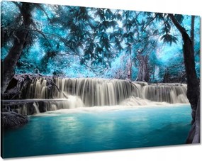 Vászonkép 100x70 Türkiz vízesés