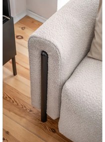 Bézs buklé kinyitható-tárolóhelyes kanapé 244 cm Arcadova – ELTAP