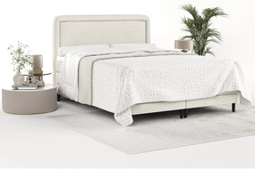 Krémszínű boxspring ágy 180x200 cm Dove – Maison de Rêve