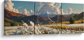 Kép - Csendes táj (órával) (90x30 cm)