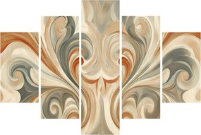 Kép - Örvények földszínekkel (150x105 cm)