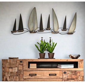 Fém fali dekoráció 119x51 cm Regata – Mauro Ferretti
