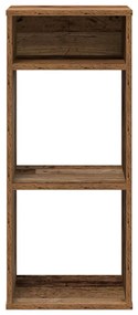 könyvszekrény antik fa 34x31x80 cm szerelt fa