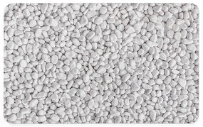 Fehér-szürke gumi fürdőszobai kilépő 50x80 cm Leandra – douceur d'intérieur