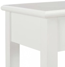 fehér fa tálalóasztal 110 x 35 x 80 cm