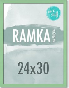 Képkeret 24x30 Képkeret Fotó 30x24 Mdf Menta Zöld