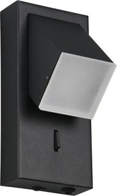 Matt fekete LED fali lámpa Raglan – Trio