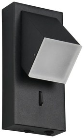 Matt fekete LED fali lámpa Raglan – Trio