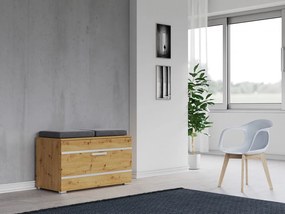 Shannan Opal cipősszekrény, 85x45x35 cm, tölgy