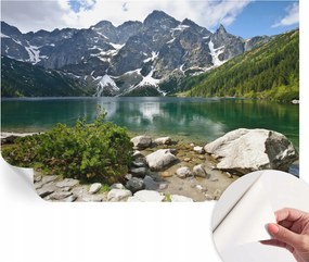 Öntapadós Dekoratív Fotótapéta Hálószobába Hegyi tó 104x70 cm
