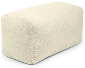 Krémszínű buklé babzsákfotel Plus 100 Lounge – SLOWDOWN