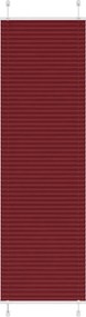 vidaXL pliszírozott redőny Bordeaux piros 65x200 cm szövetszélesség
