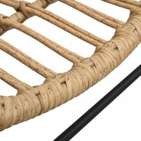 világosbarna polyrattan kerti szék