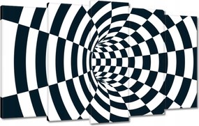 Festmények 100x60 Absztrakt fekete-fehér